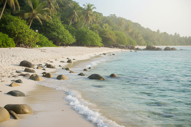 foto van een mooi strand of mooie natuur